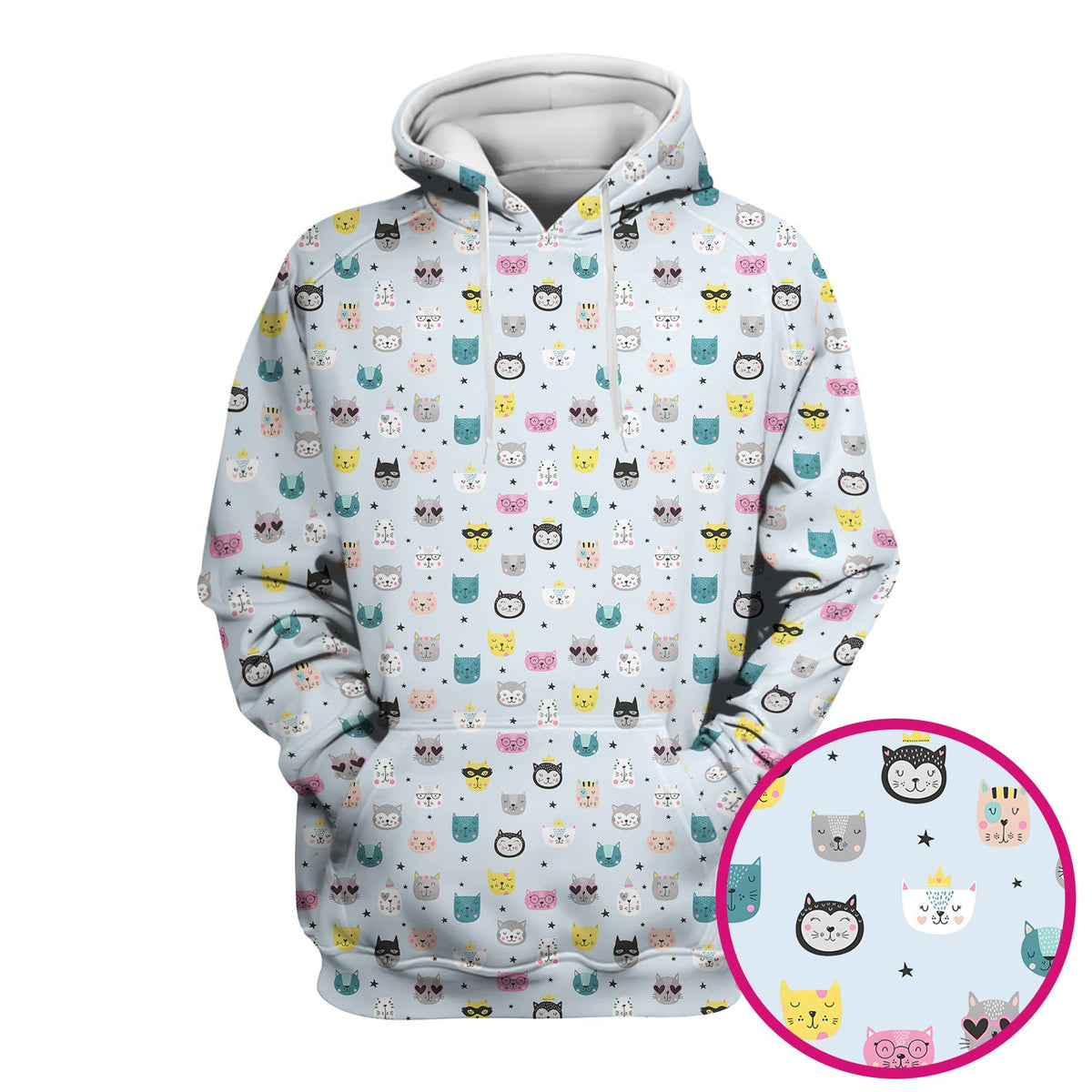 Colorful Cat Nurse Scrub Top
