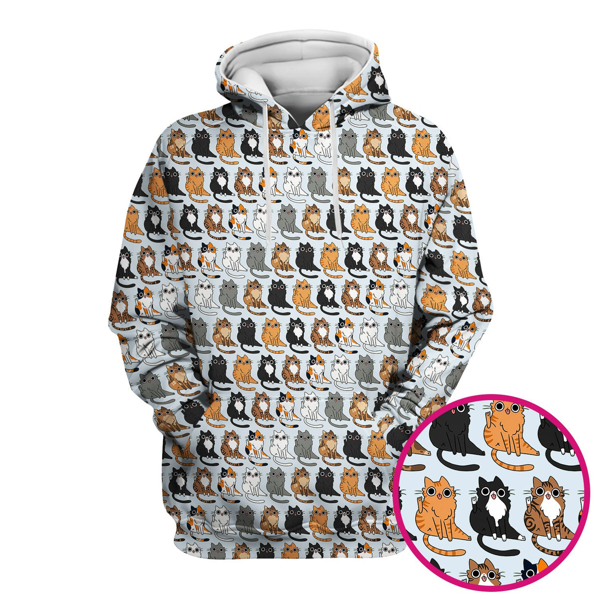 Cat Pattern Nurse Scrub Top