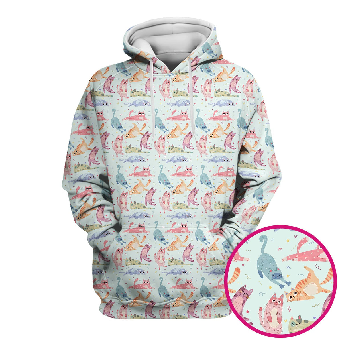 Pastel Cat Nurse Scrub Top