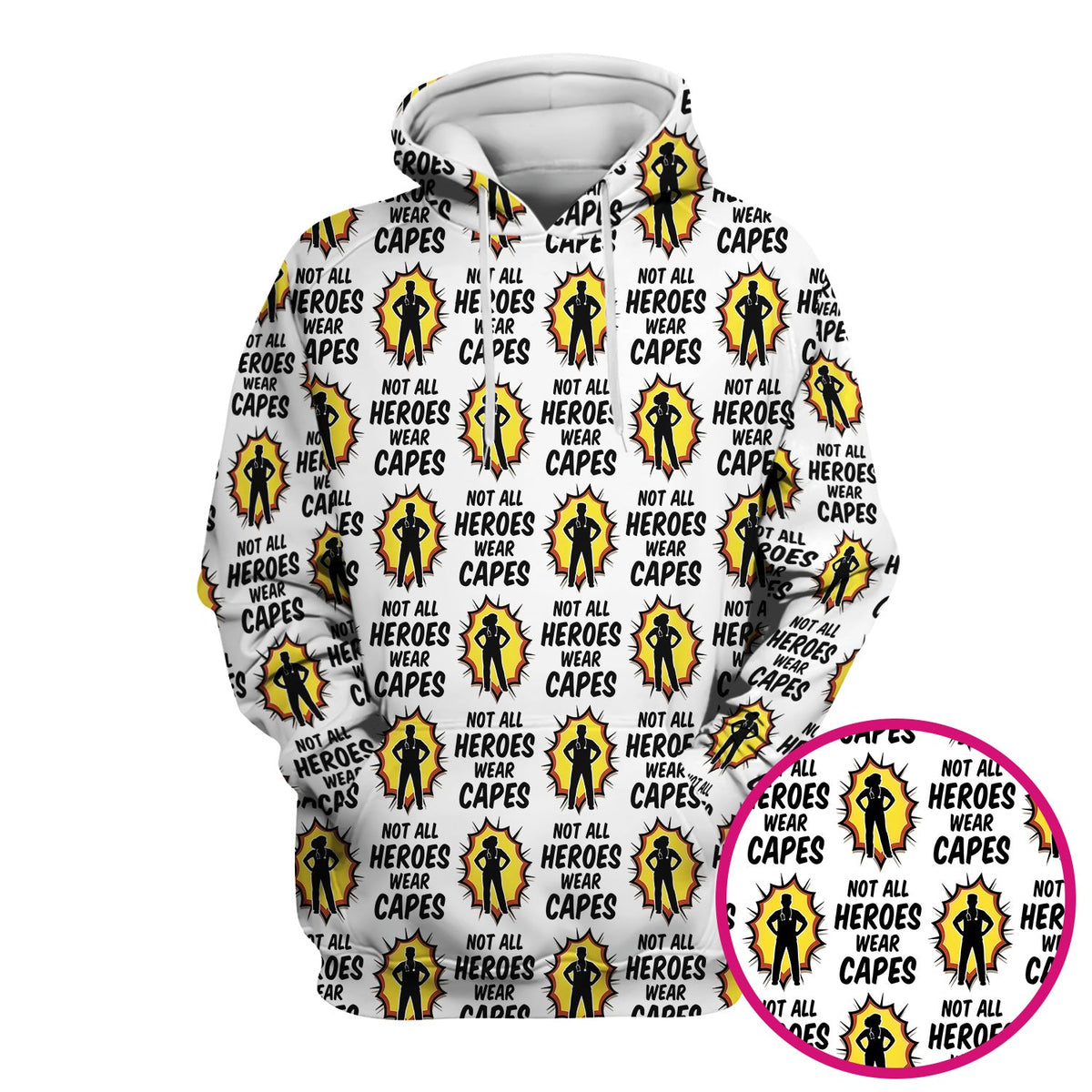 Not All Heroes Wear Capes Nurse Scrub Top
