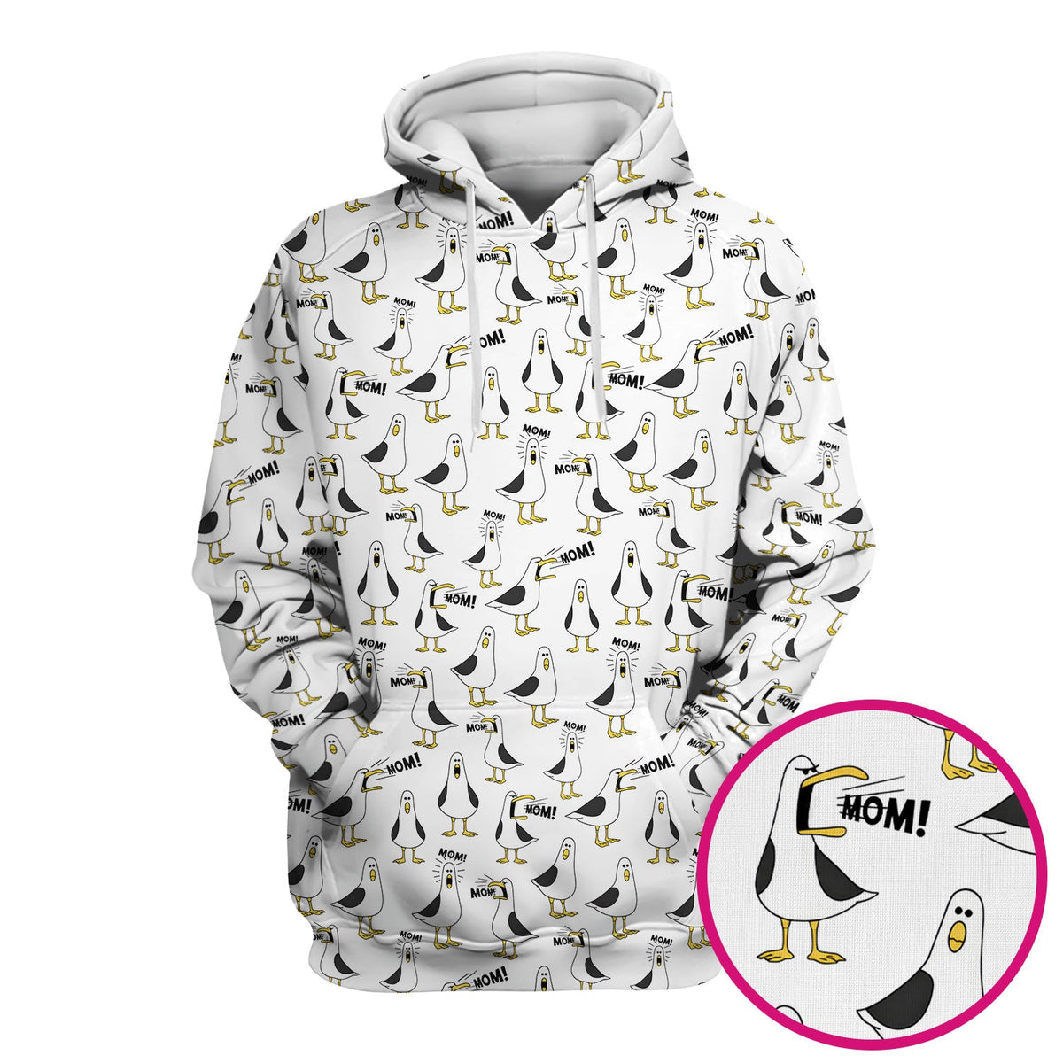 Seagull Mom Nurse Scrub Top