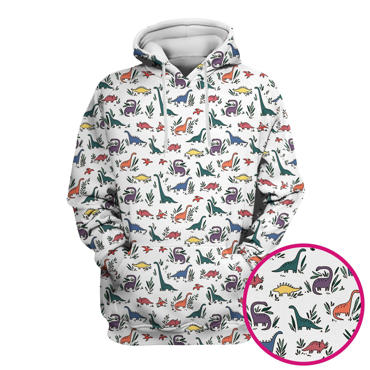 Dinosaur Leafy Garden Nurse Scrub Top