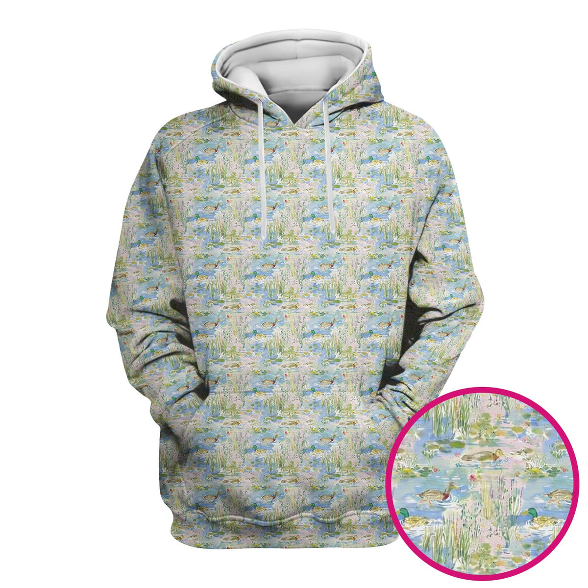 Ducks In Pond Nurse Scrub Top