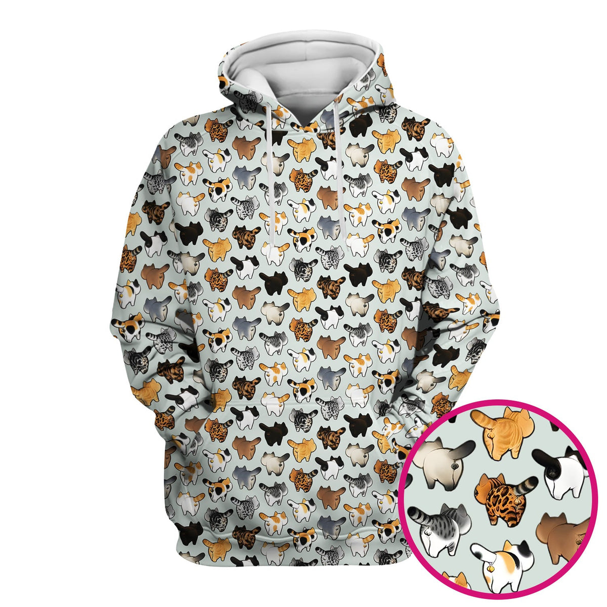 Cat Butt Nurse Scrub Top