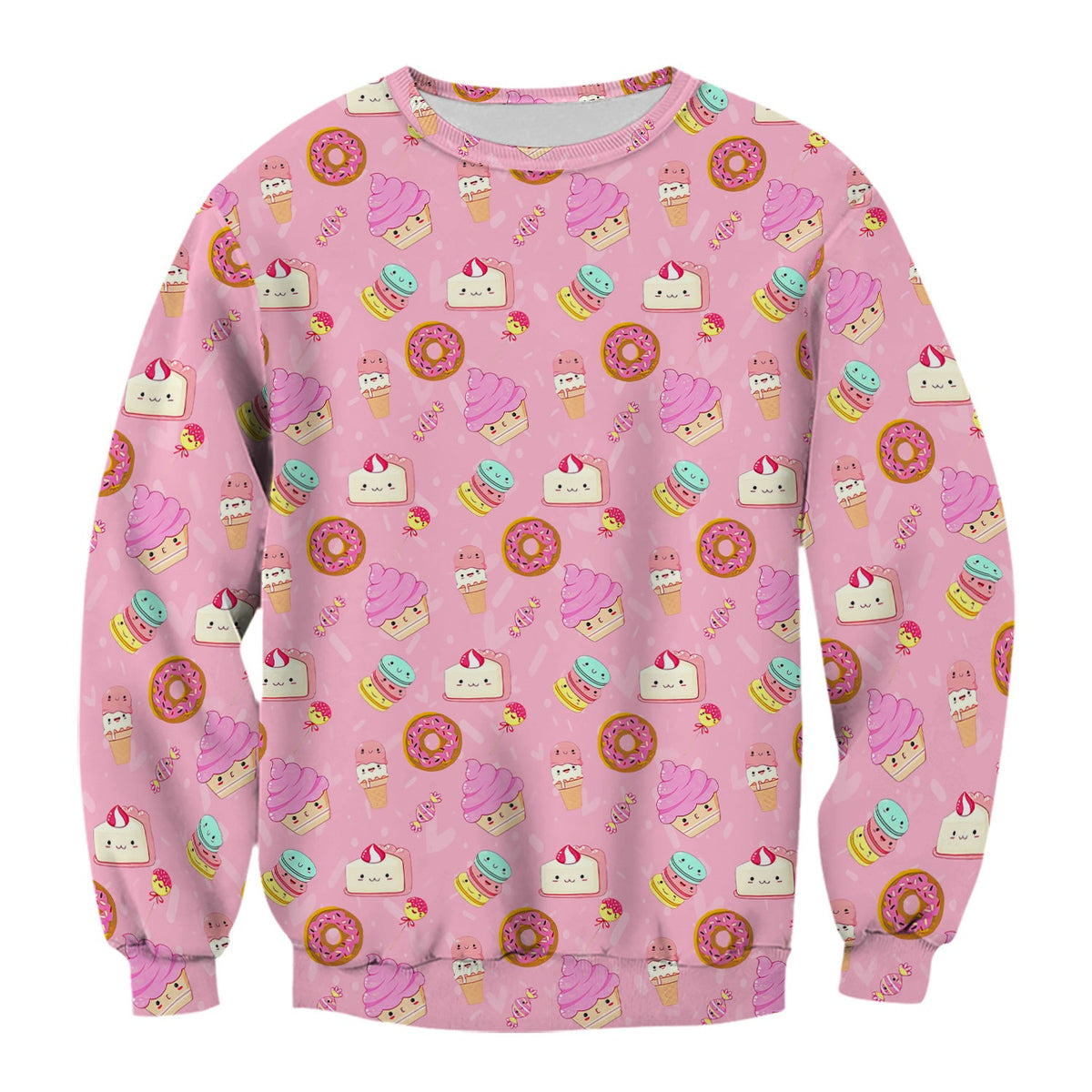 Donut Ice Cream Nurse Scrub Top