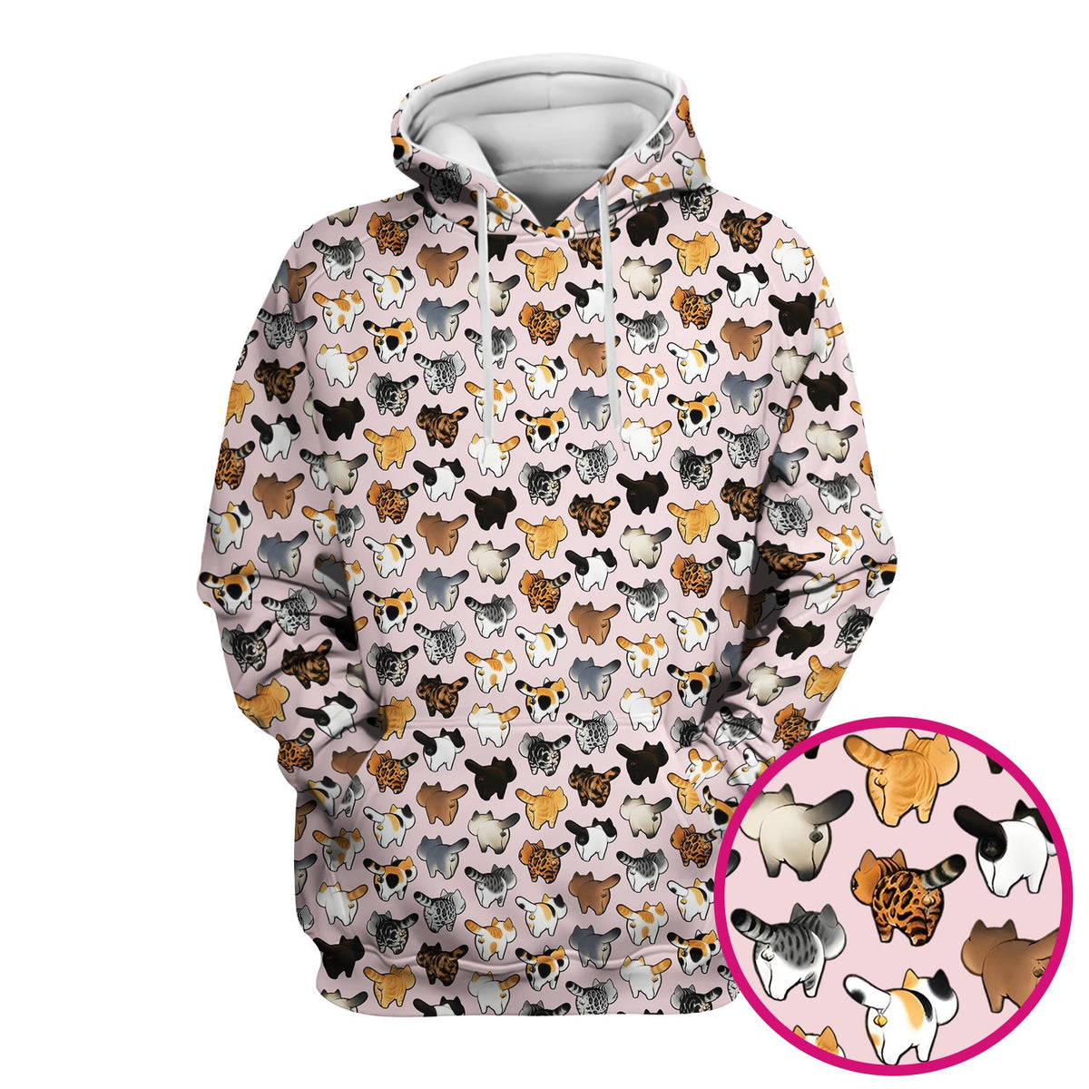 Cat Butt Nurse Scrub Top