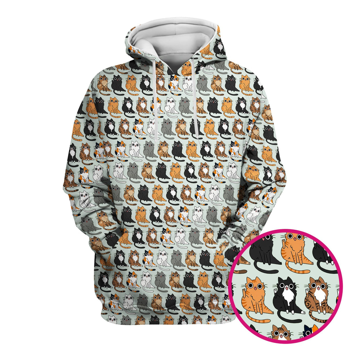Cat Pattern Nurse Scrub Top