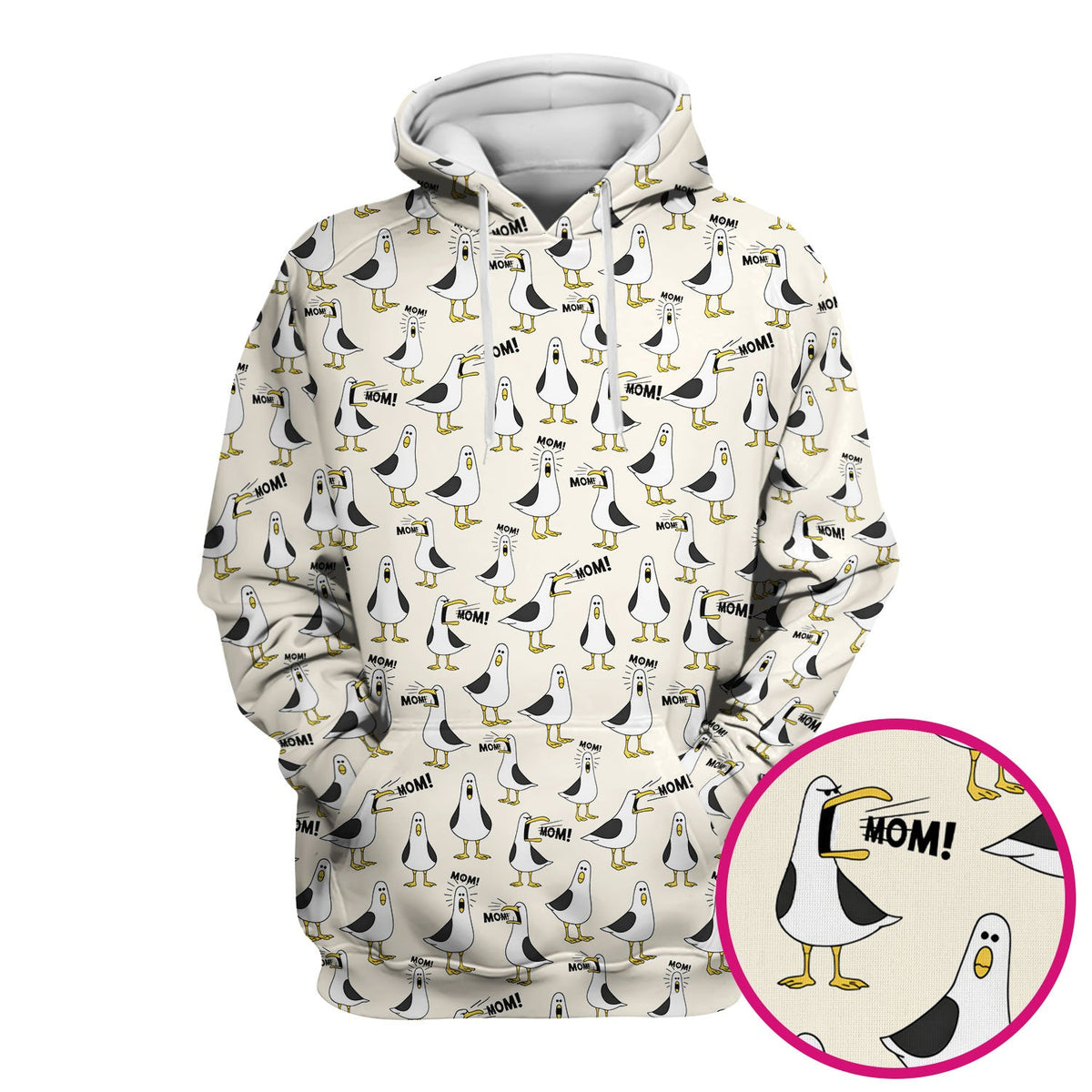 Seagull Mom Nurse Scrub Top