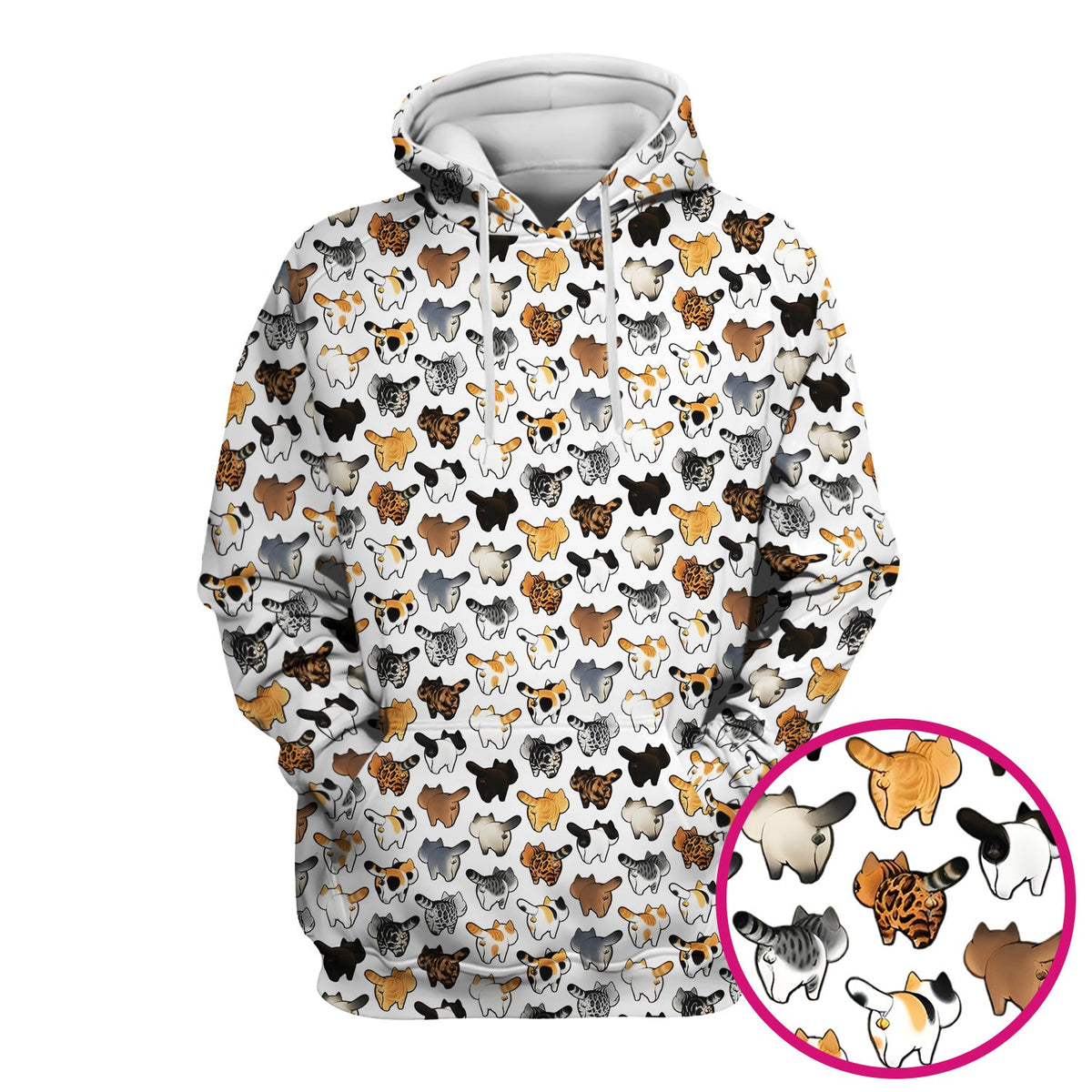 Cat Butt Nurse Scrub Top