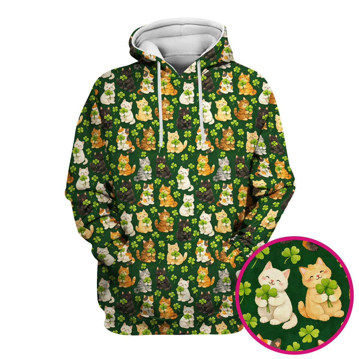 Black Cat Nurse Scrub Top - St Patricks Day Gift