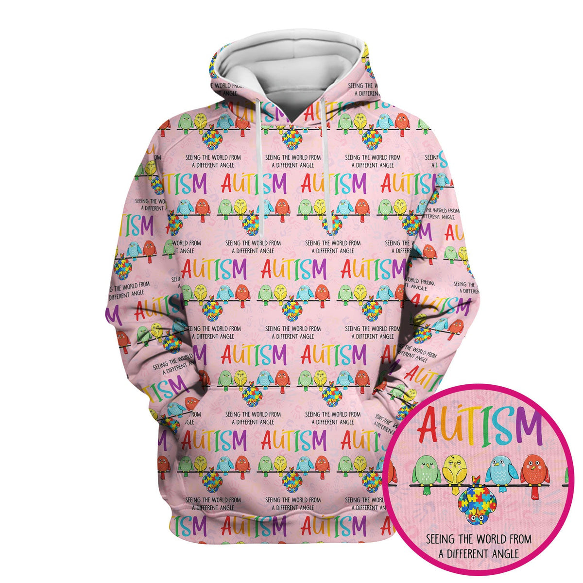 Autism Seeing The World From A Different Angle Nurse Scrub Top