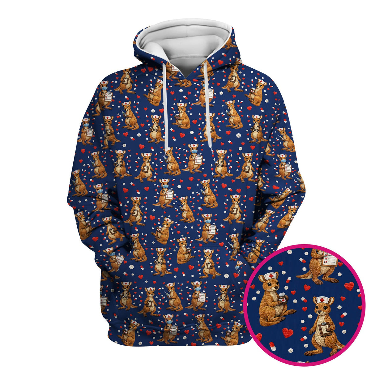 Kangaroo Nurse Scrub Top