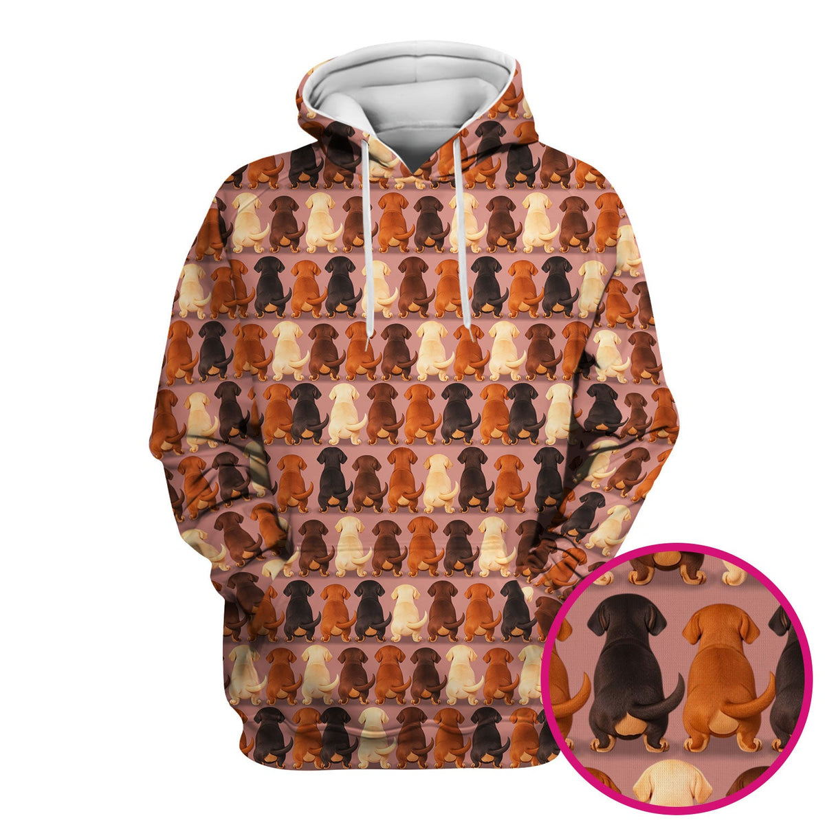 Dachshund Butt Nurse Scrub Top