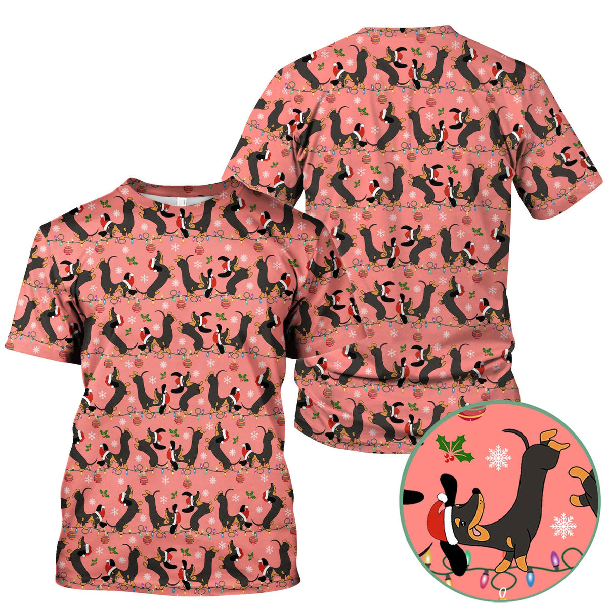 Adorable Dachshund Nurse Scrub Top - Christmas Gift