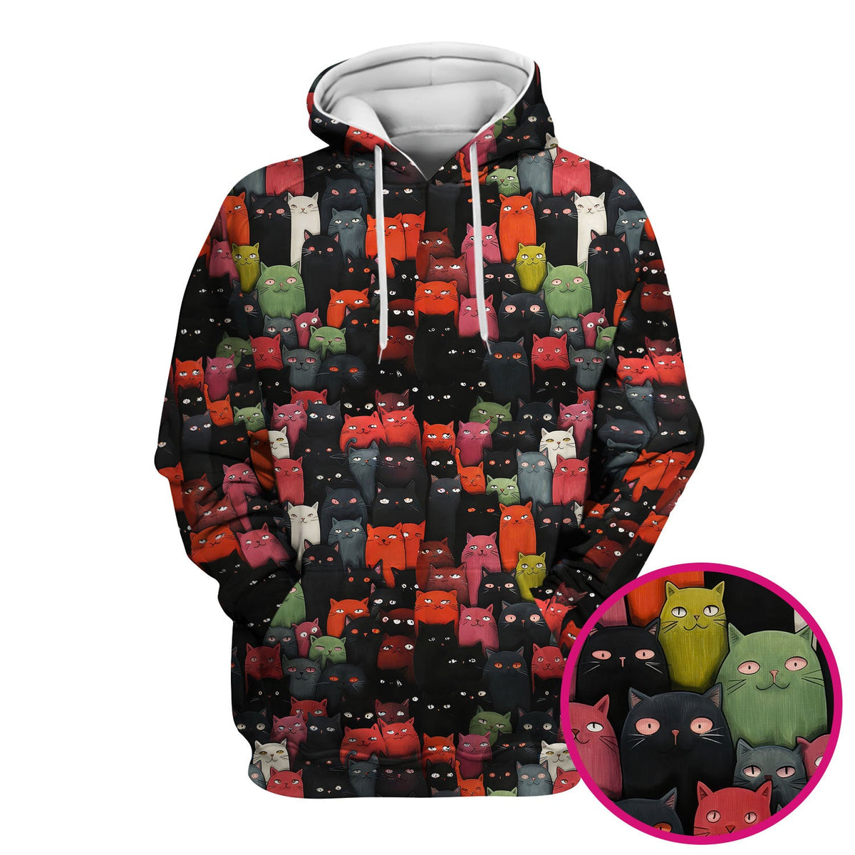 Artistic Cat Nurse Scrub Top
