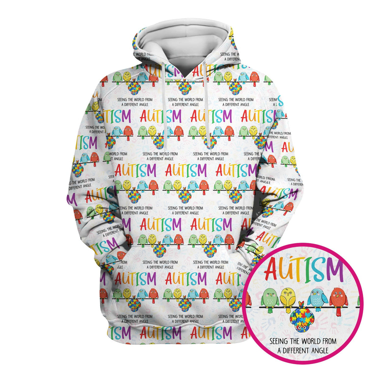 Autism Seeing The World From A Different Angle Nurse Scrub Top