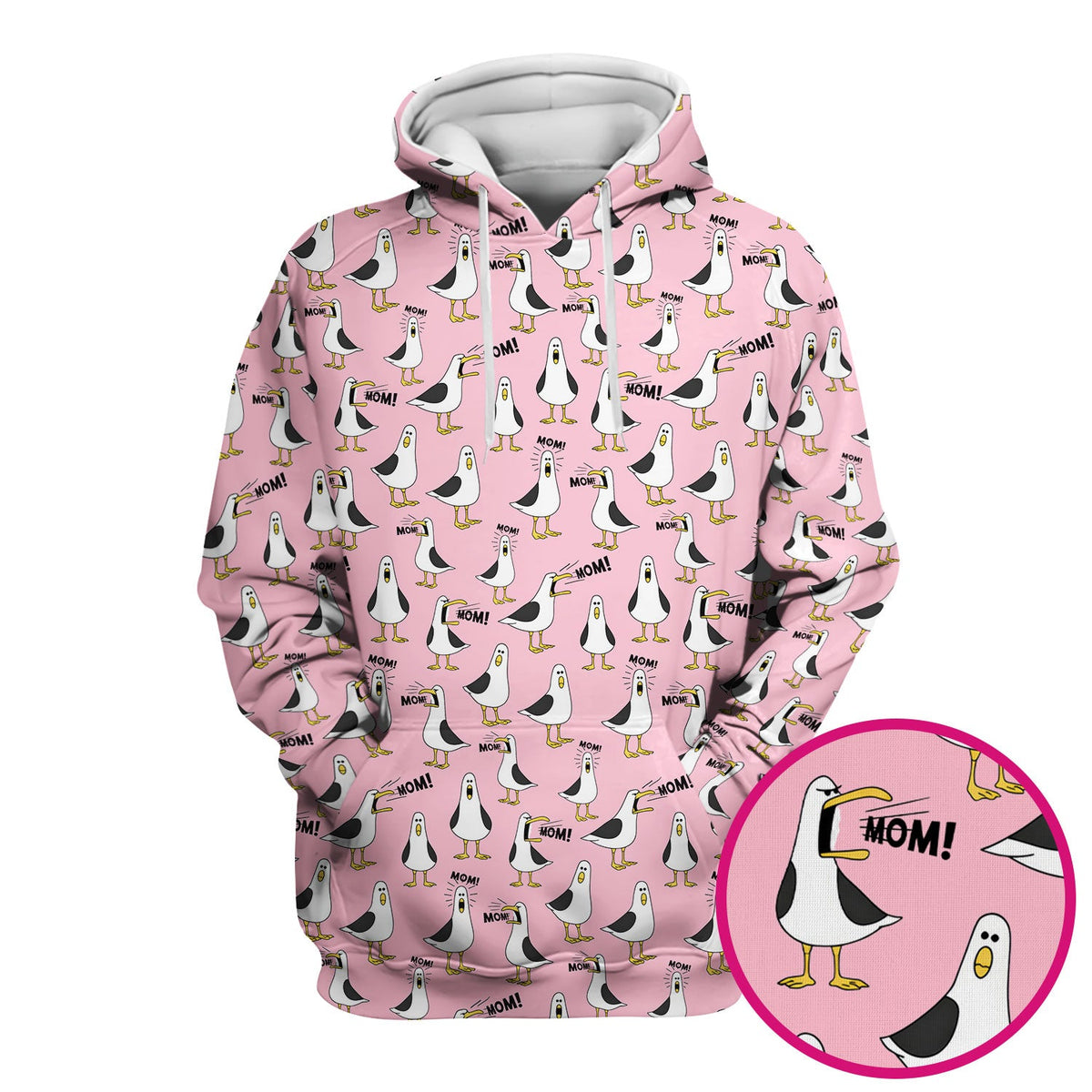 Seagull Mom Nurse Scrub Top