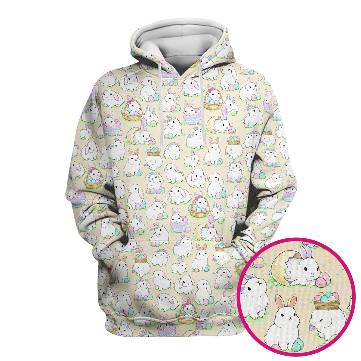 Bunny Egg Nurse Scrub Top - Easter Gift