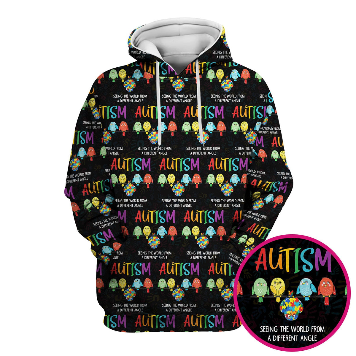 Autism Seeing The World From A Different Angle Nurse Scrub Top