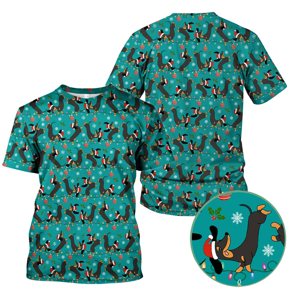 Adorable Dachshund Nurse Scrub Top - Christmas Gift