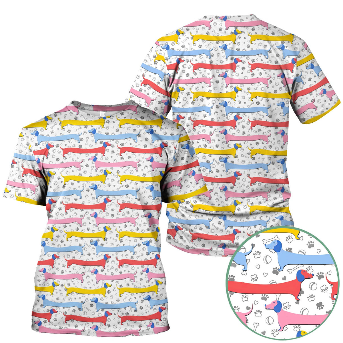 Dachshund Sausage Dog Nurse Scrub Top