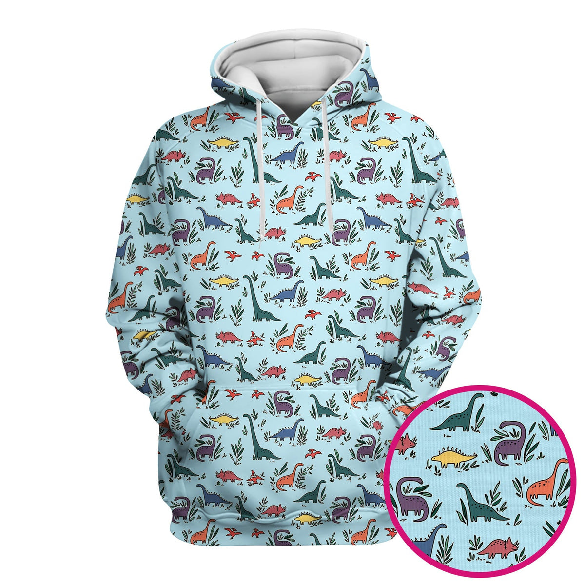 Dinosaur Leafy Garden Nurse Scrub Top