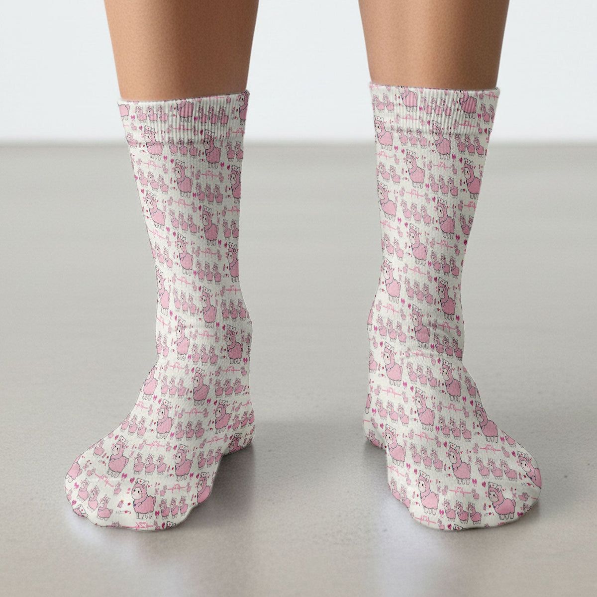 Llama Ain't Got Time For Your Drama Nurse Socks