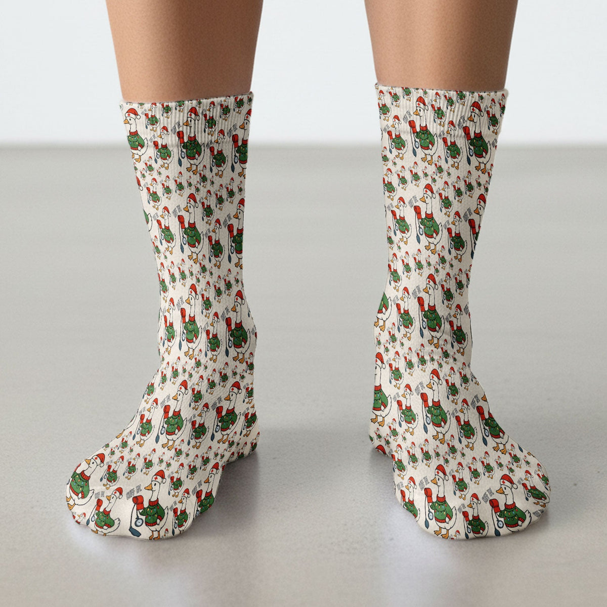 Christmas Duck Nurse Socks