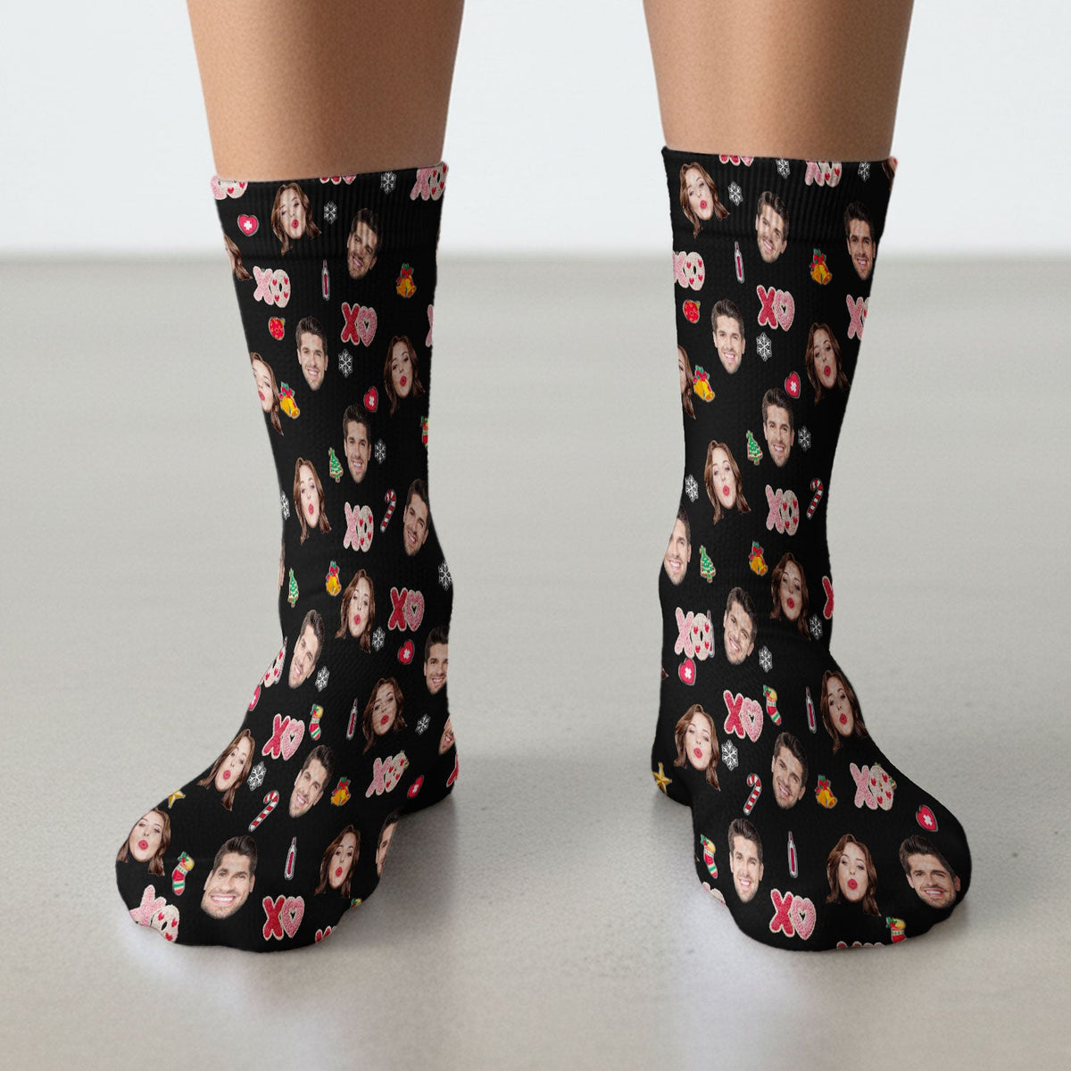 Personalized Photo Face Nurse Scrub Socks
