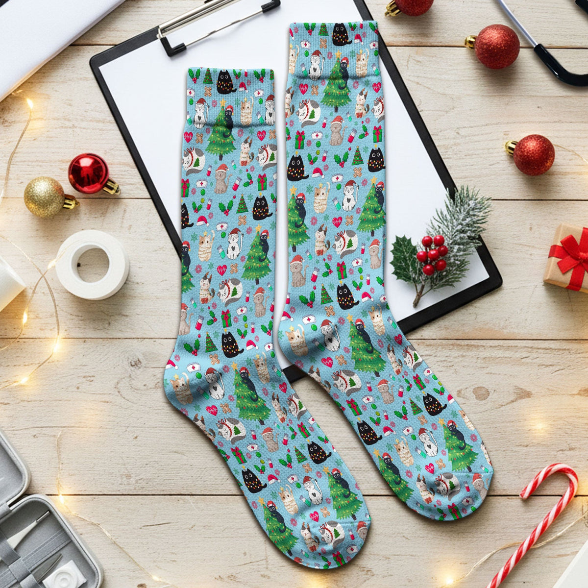 Christmas Pet Nurse Socks