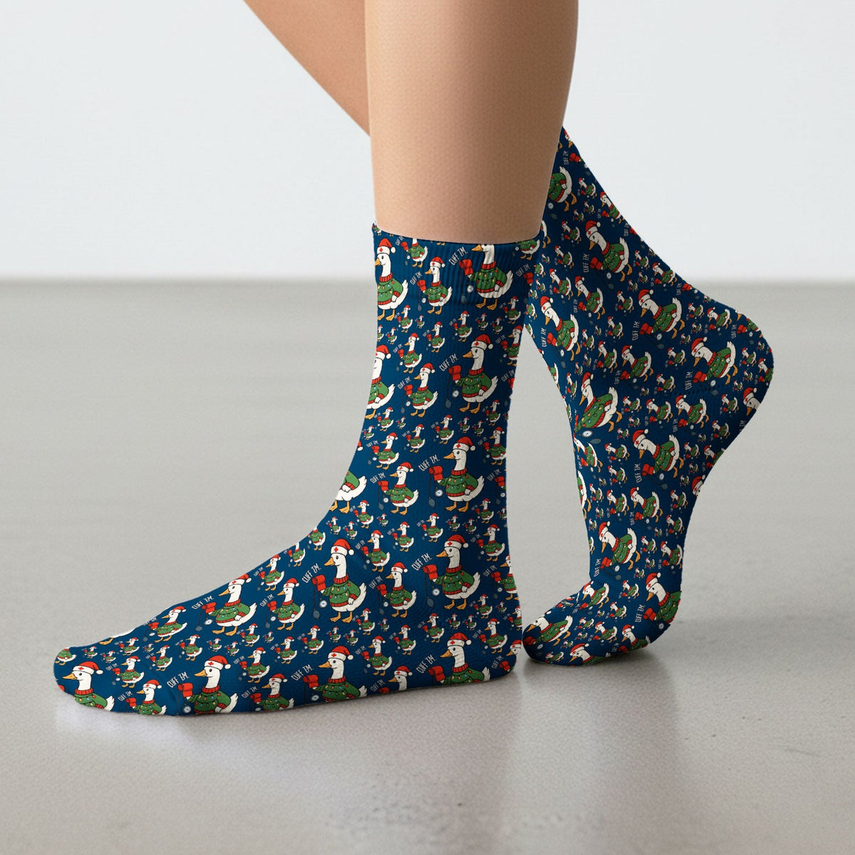 Christmas Duck Nurse Socks