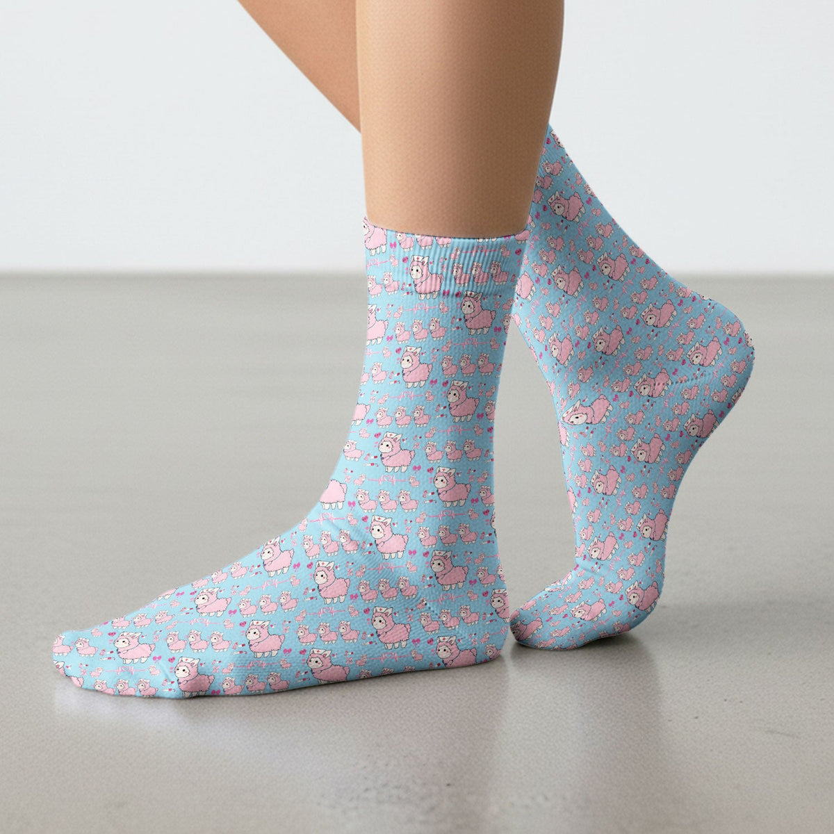 Llama Ain't Got Time For Your Drama Nurse Socks