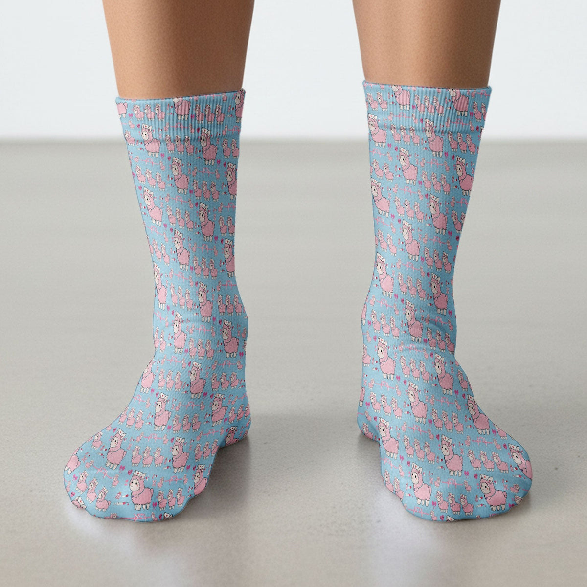 Llama Ain't Got Time For Your Drama Nurse Socks