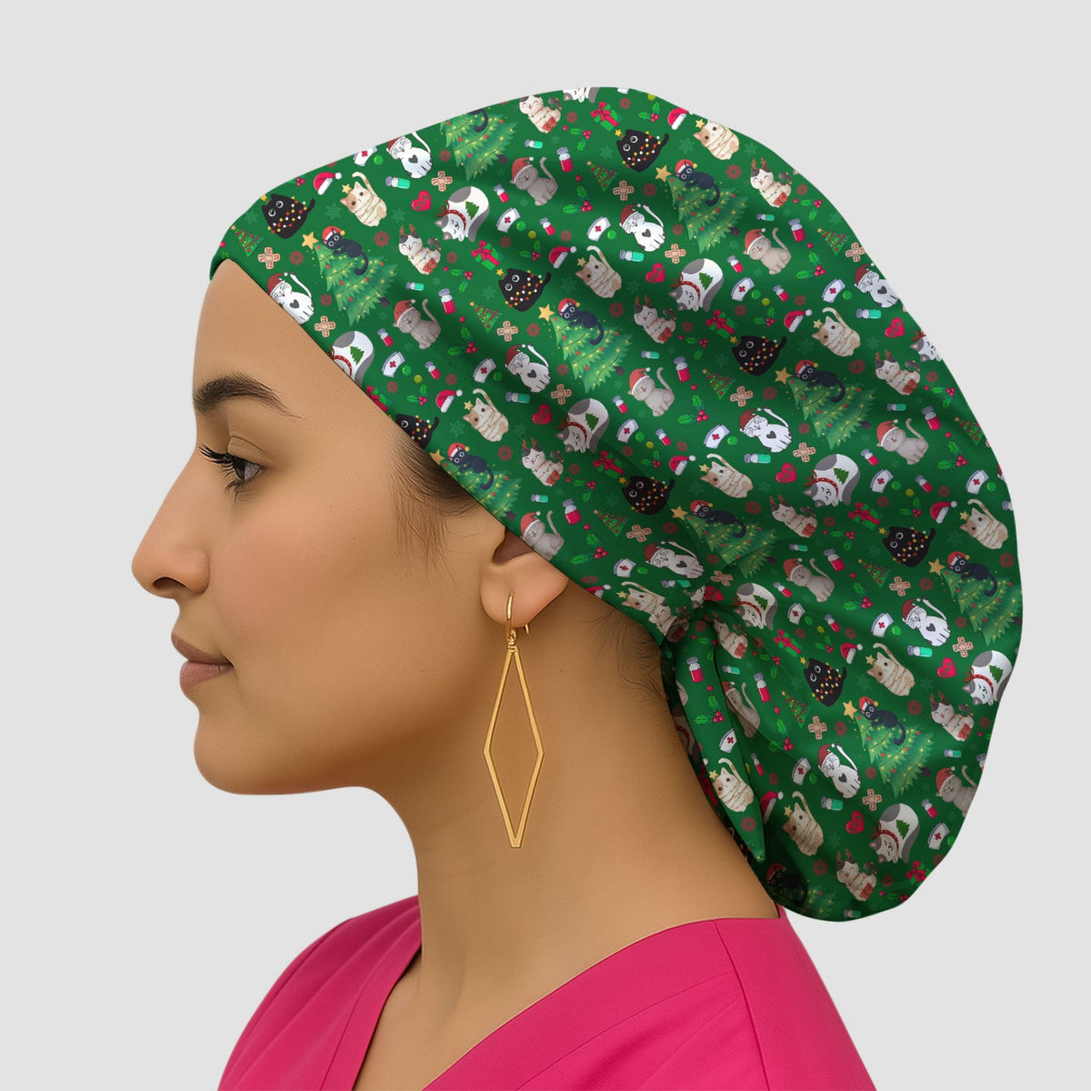 Christmas Pet Scrub Cap