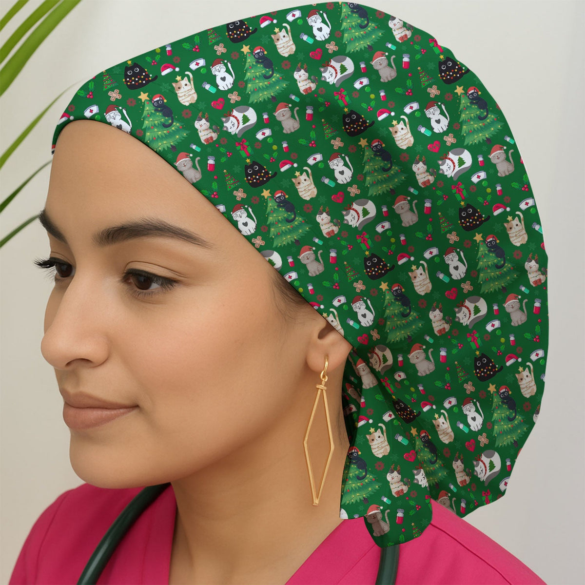 Christmas Pet Scrub Cap