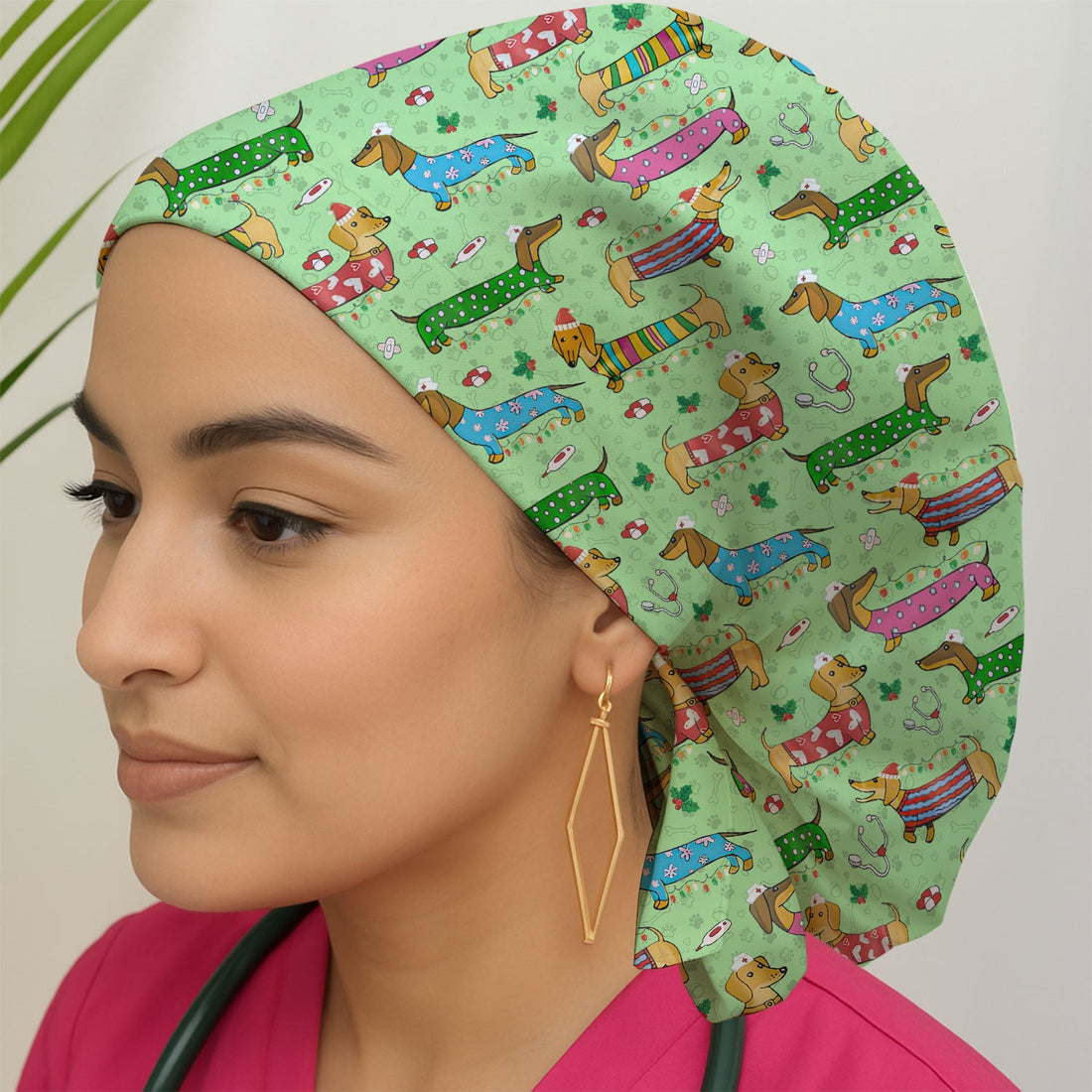 Wiener Dog Scrub Cap - Gift For Dog Lover
