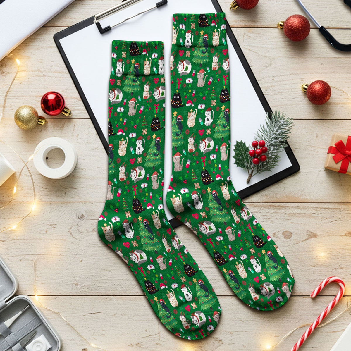Christmas Pet Nurse Socks