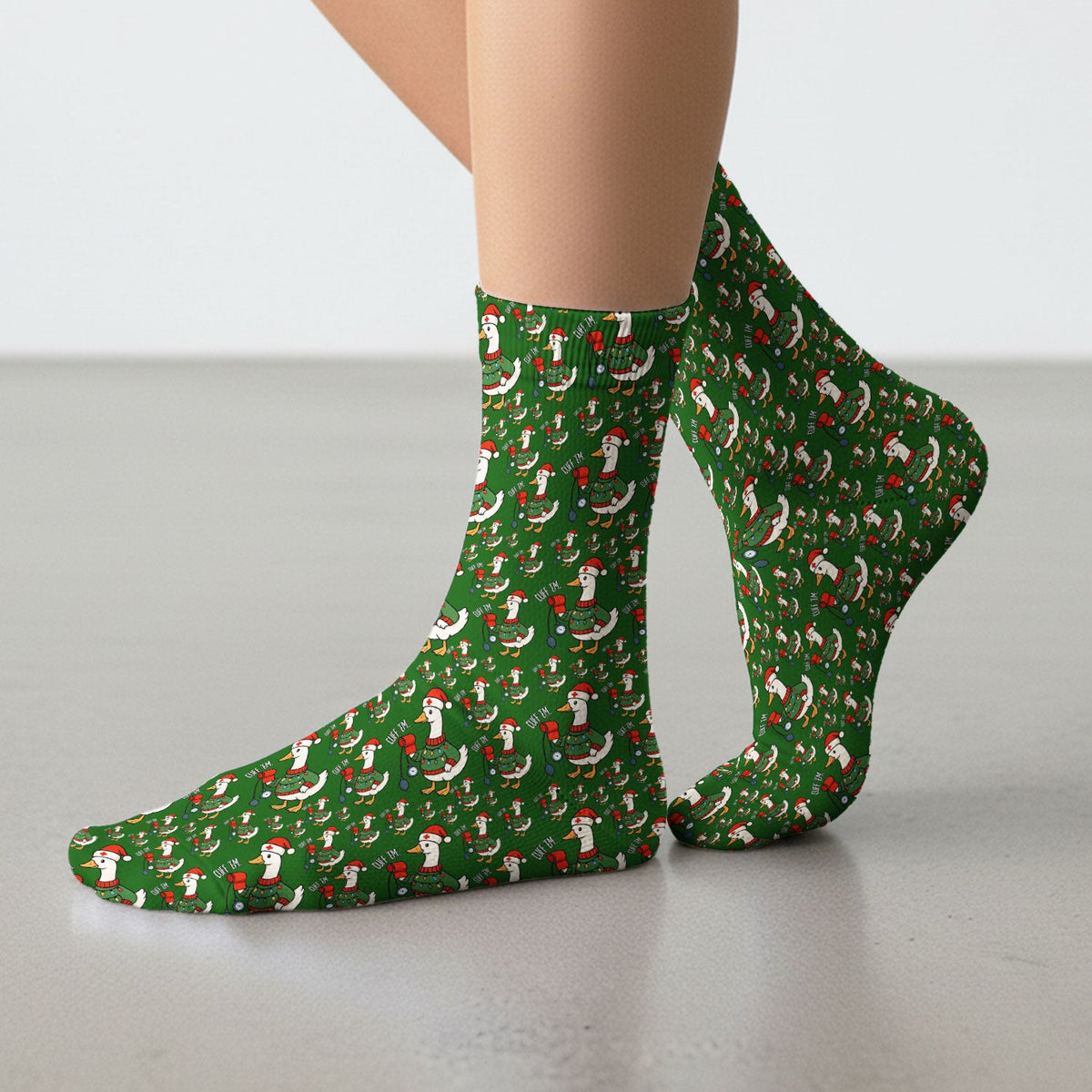 Christmas Duck Nurse Socks