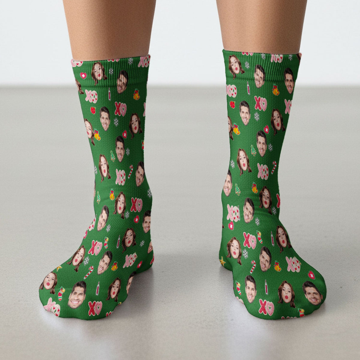 Personalized Photo Face Nurse Scrub Socks