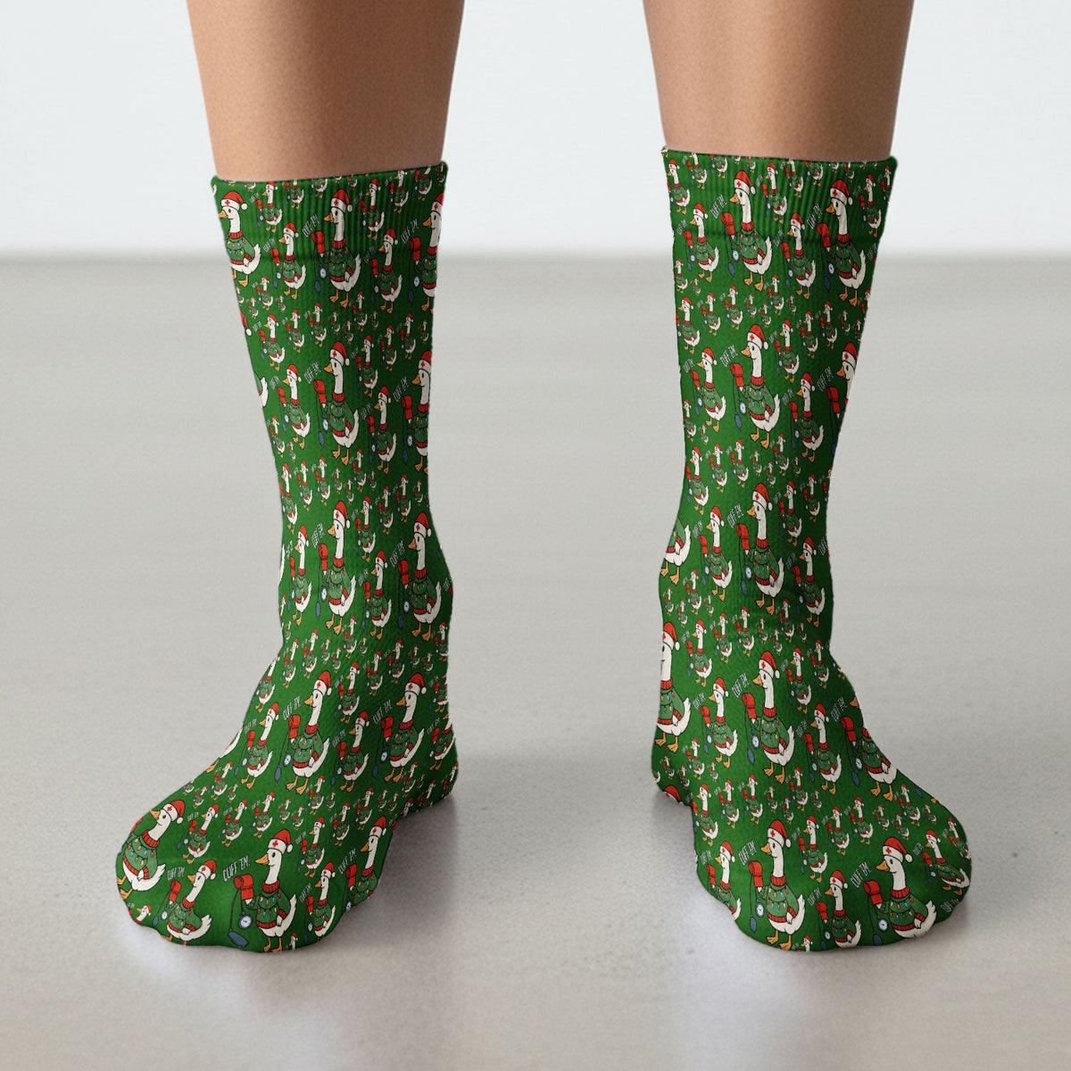 Christmas Duck Nurse Socks