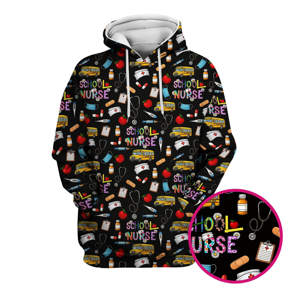 School Life Nurse Scrub Top
