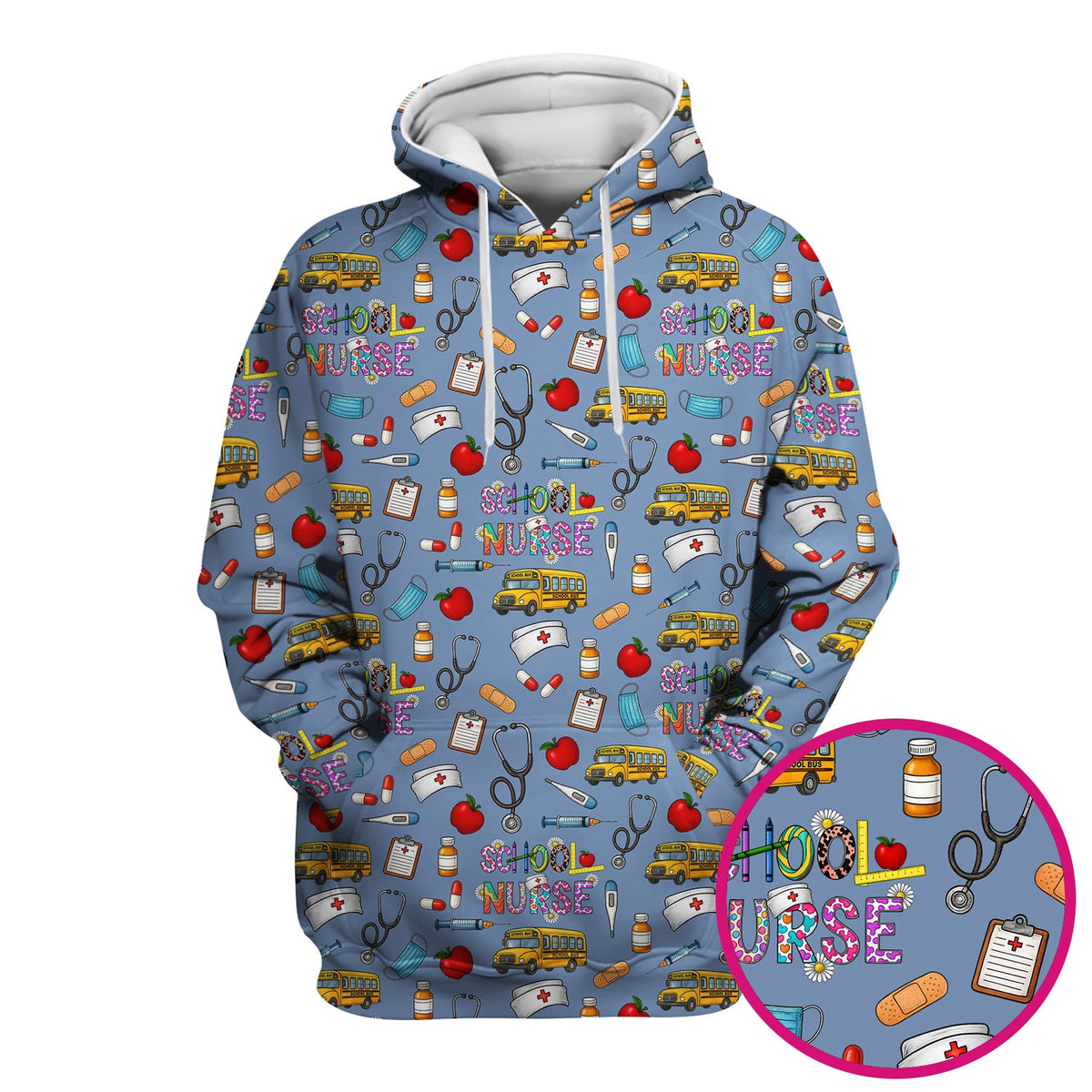 School Life Nurse Scrub Top