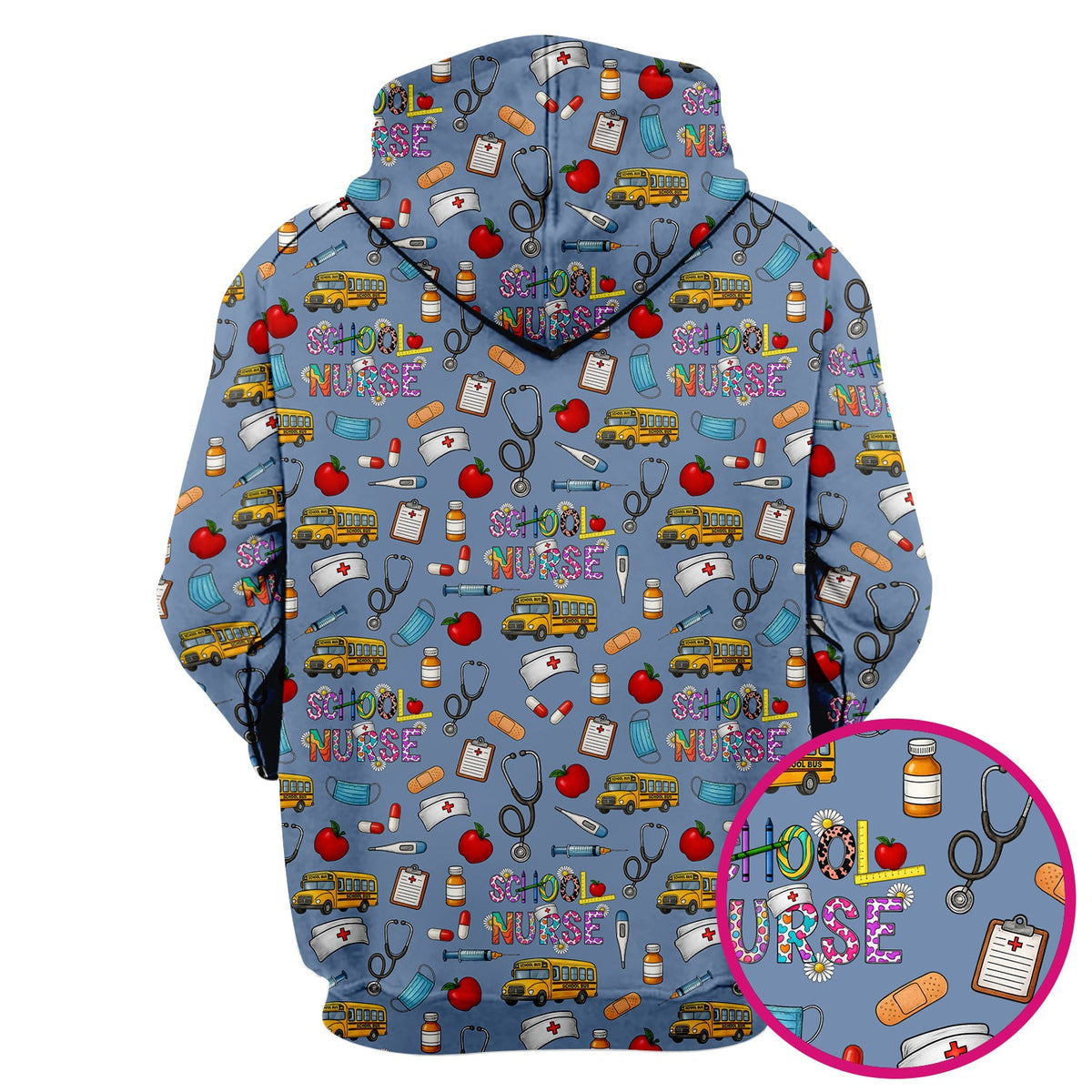 School Life Nurse Scrub Top