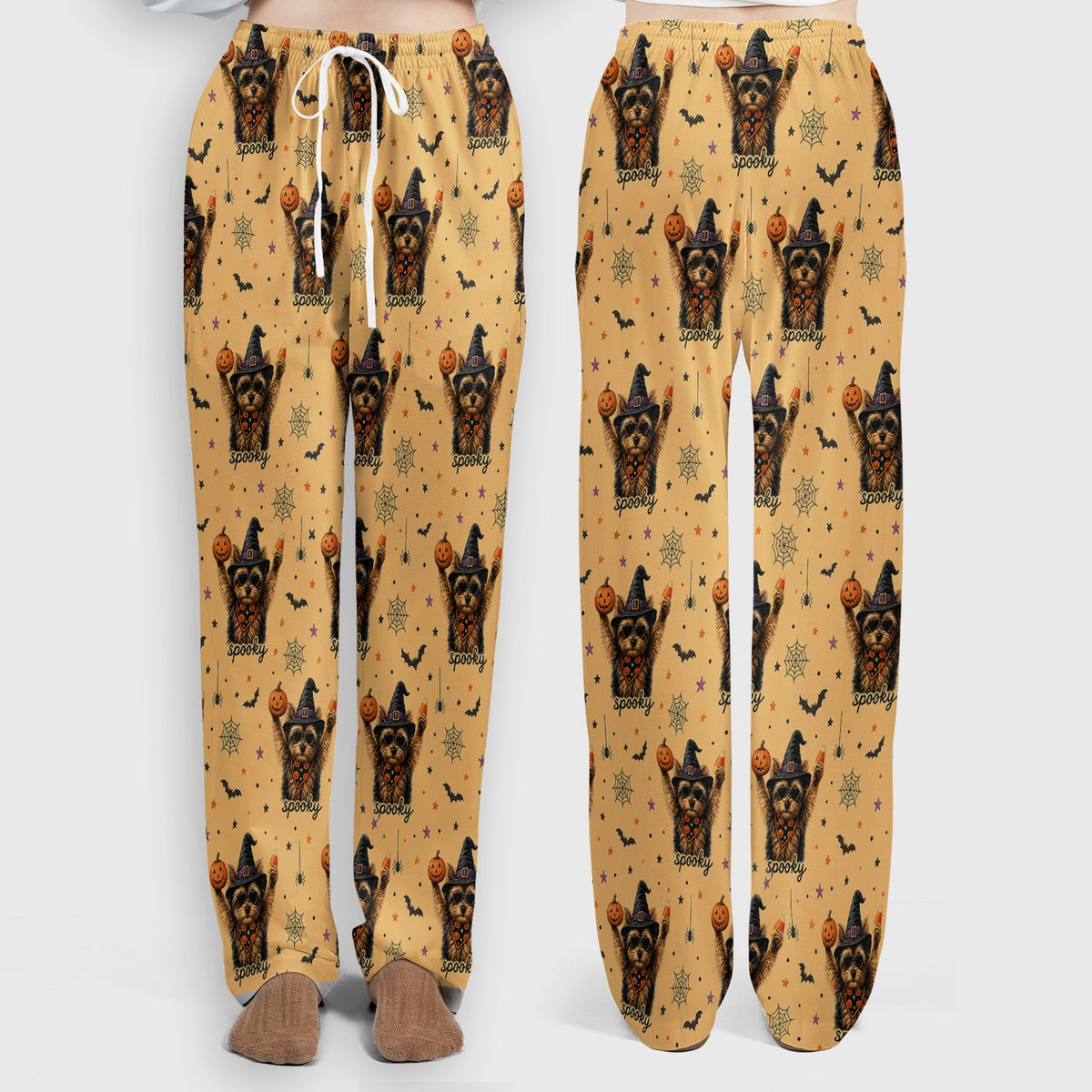 Spooky Yorkie Nurse Scrub Set