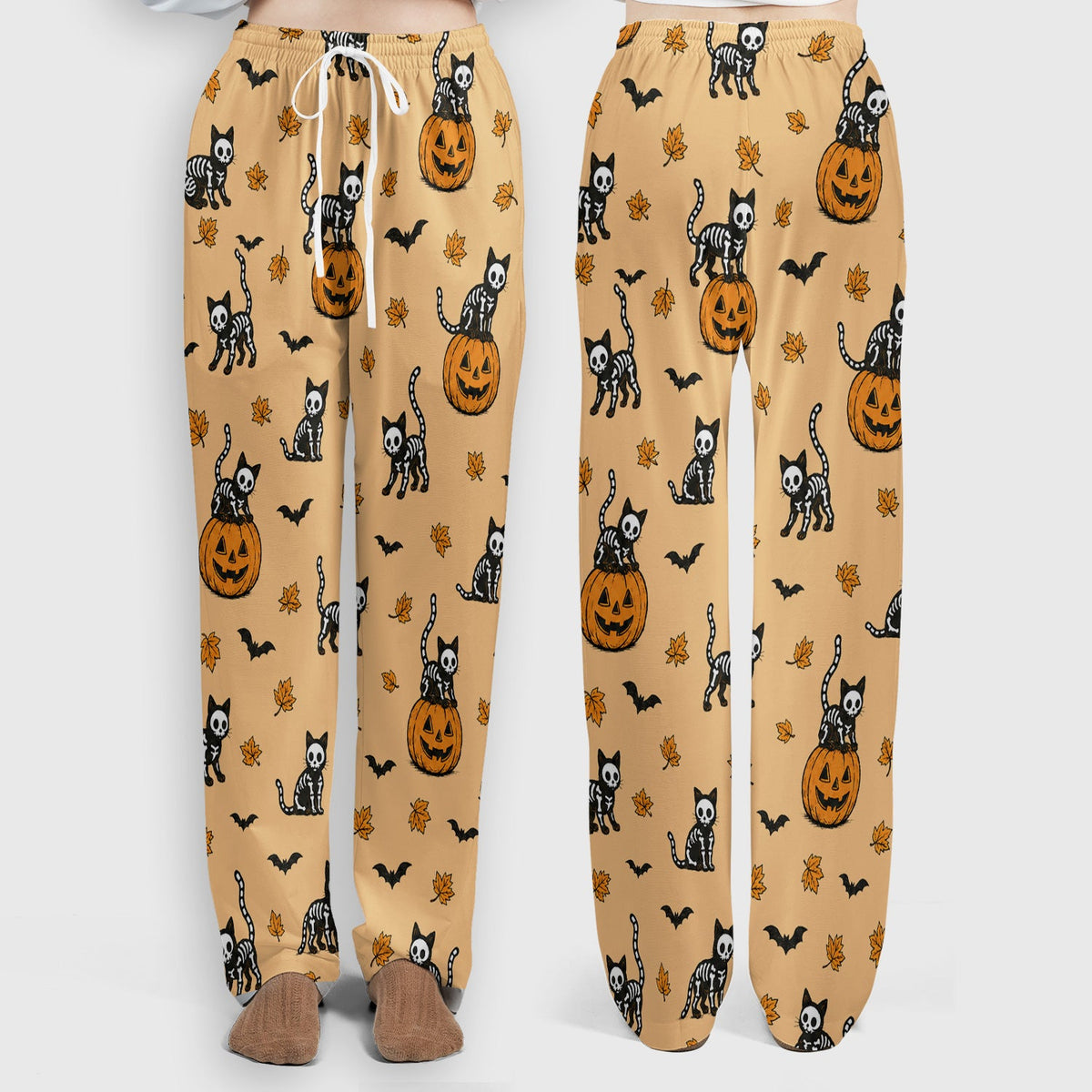 Skeleton Cat Nurse Scrub Set