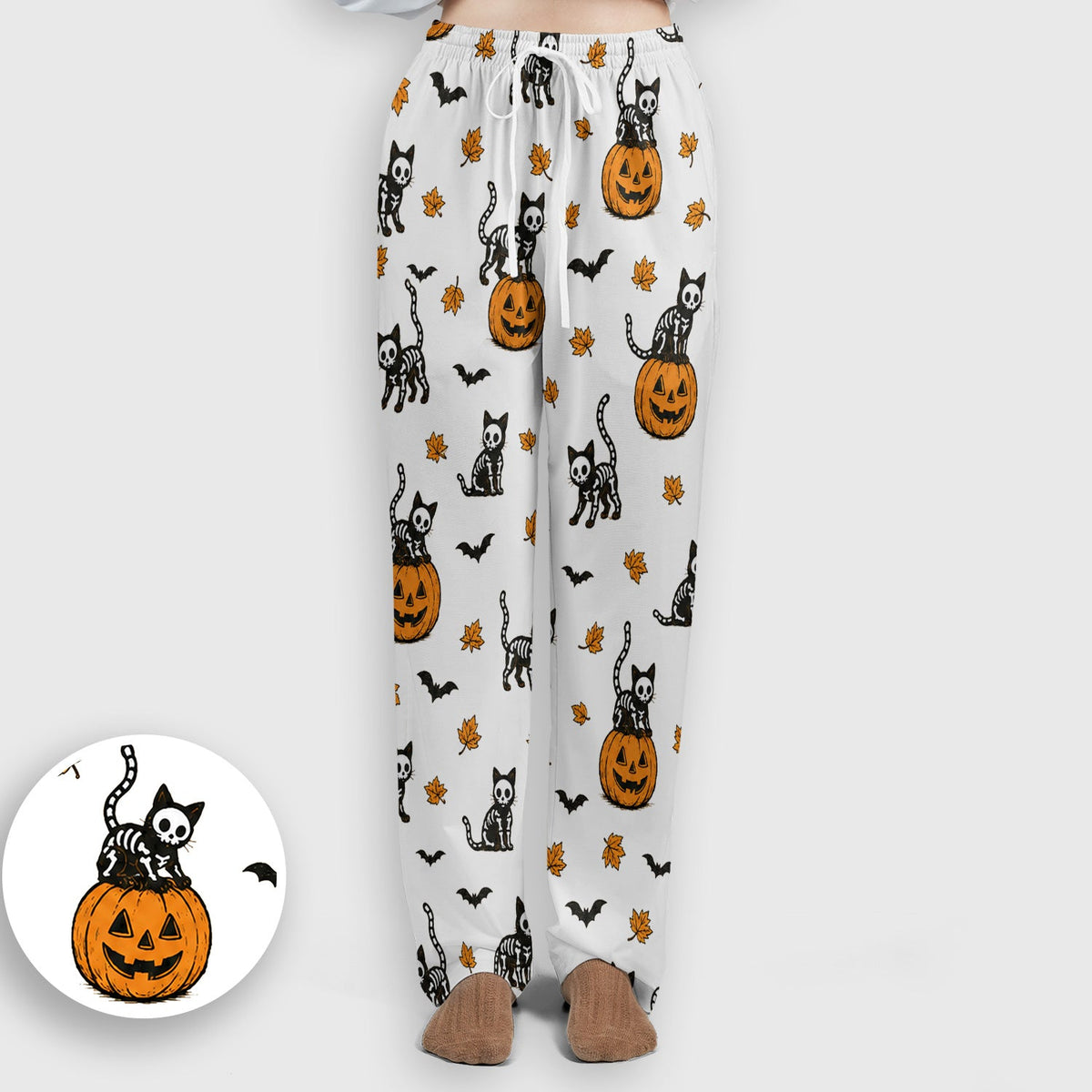 Skeleton Cat Nurse Scrub Set