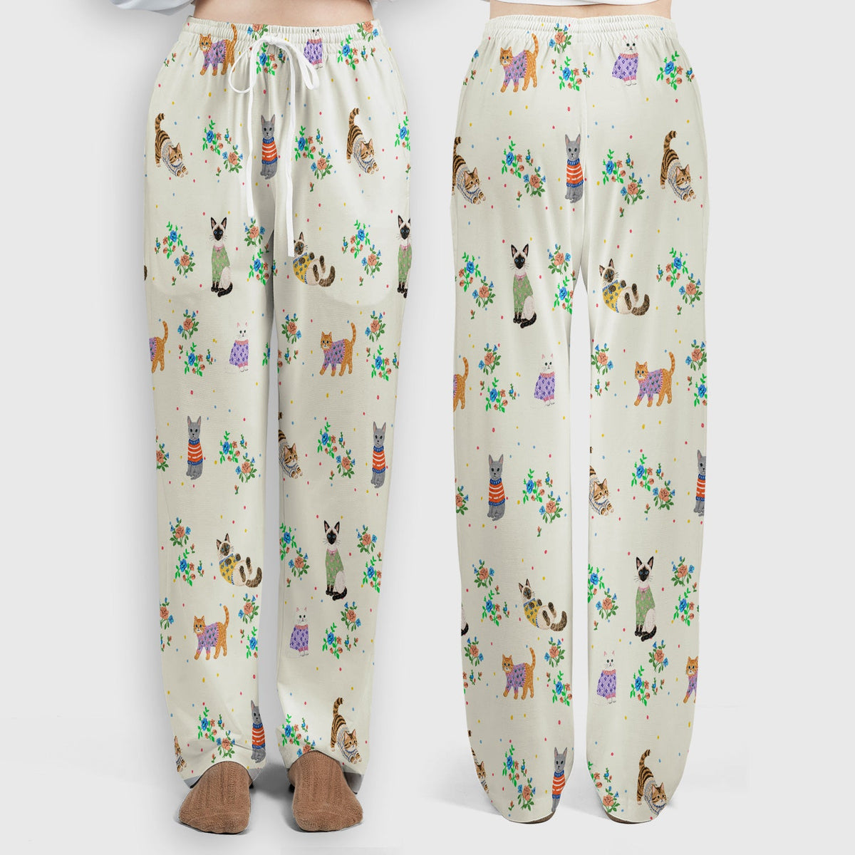 Watercolor Cat Nurse Scrub Set