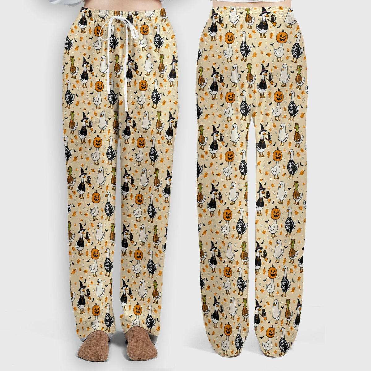 Spooky Halloween Goose Nurse Scrub Set