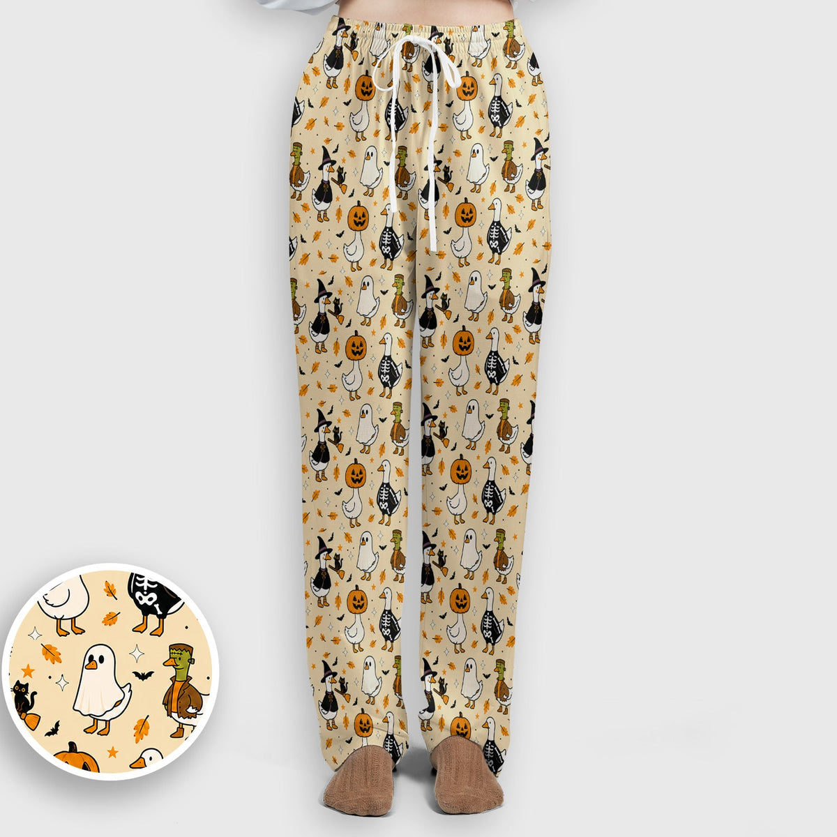 Spooky Halloween Goose Nurse Scrub Set