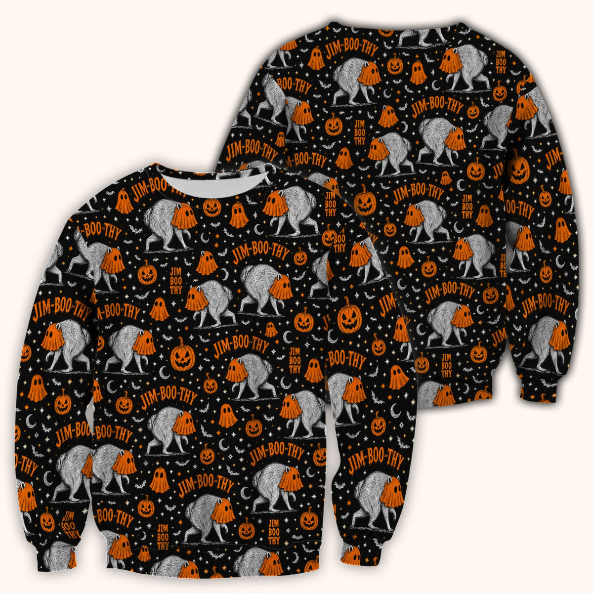 Ghost Jimothy Nurse Scrub Top - Halloween Gift